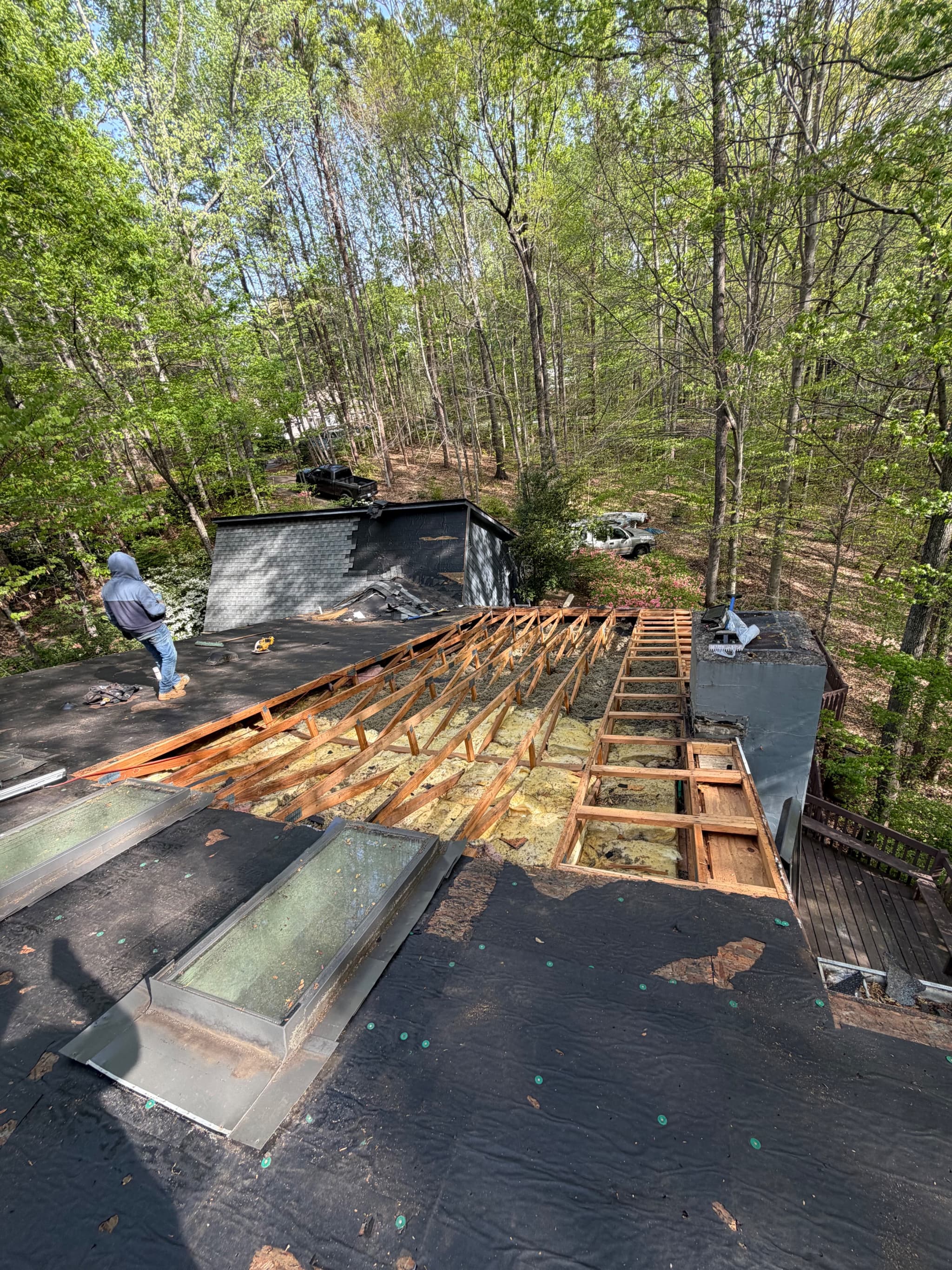 New Roof and Gutters Turnbridge Dr Lewisville in Lewisville NC — 34 squares